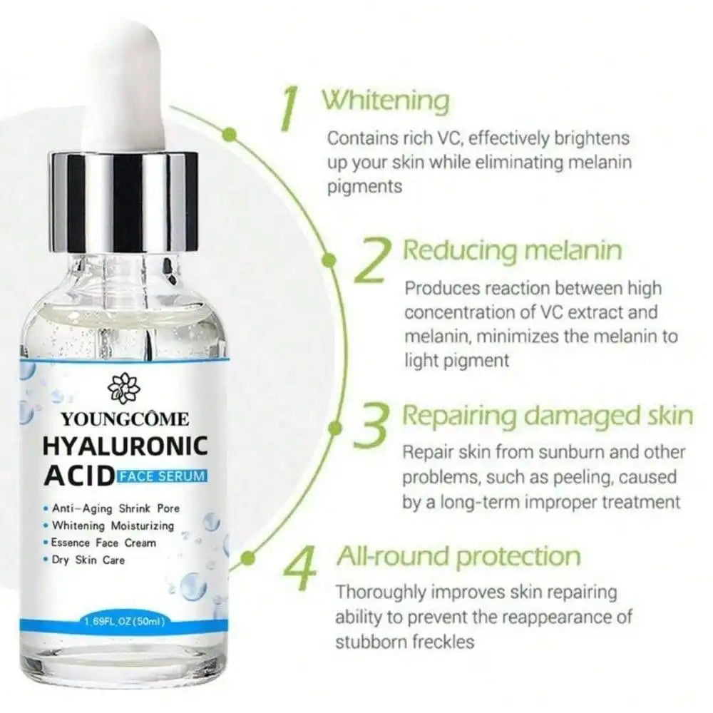 Hyaluronic Acid Facial Essence – Moisturizing & Brightening Serum Face Serum Oasis Select