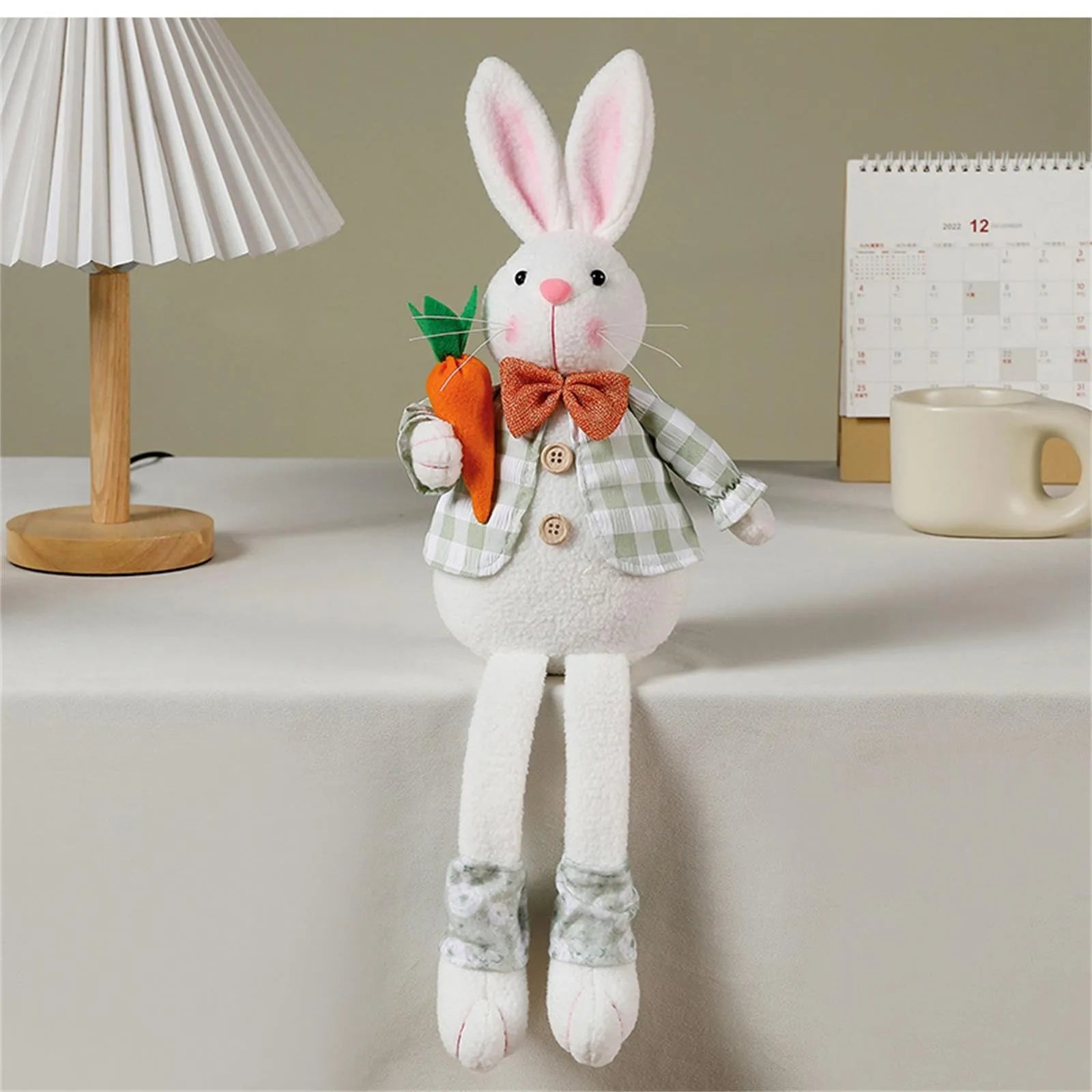 Easter Bunny Plush Figurine – Spring Home & Garden Decor Easter Bunny Figurine Oasis Select A One Size