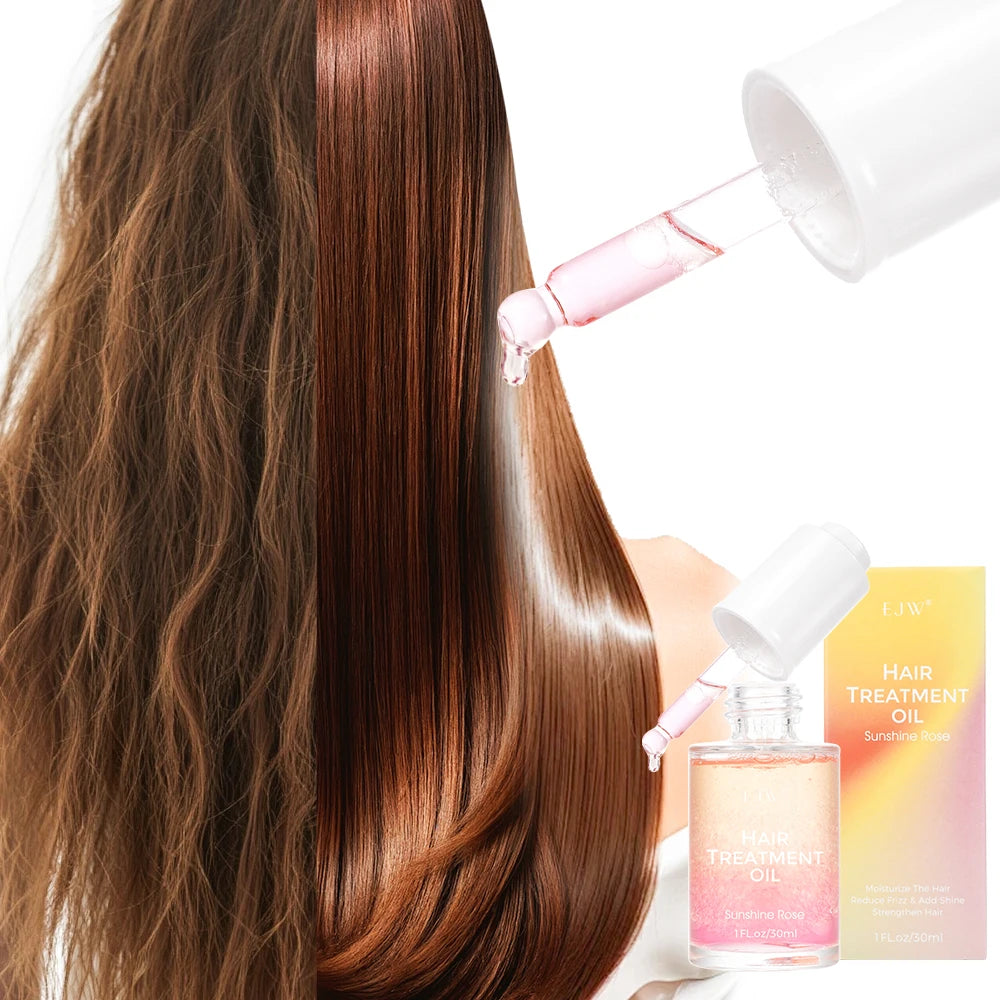 EJW Hair Oil Serum for Frizzy Hair,Smooth & Shine Anti-frizz Hair Serum,Morocco Oil Silk Bright Hair Frizz-free Serum. Oasis Select
