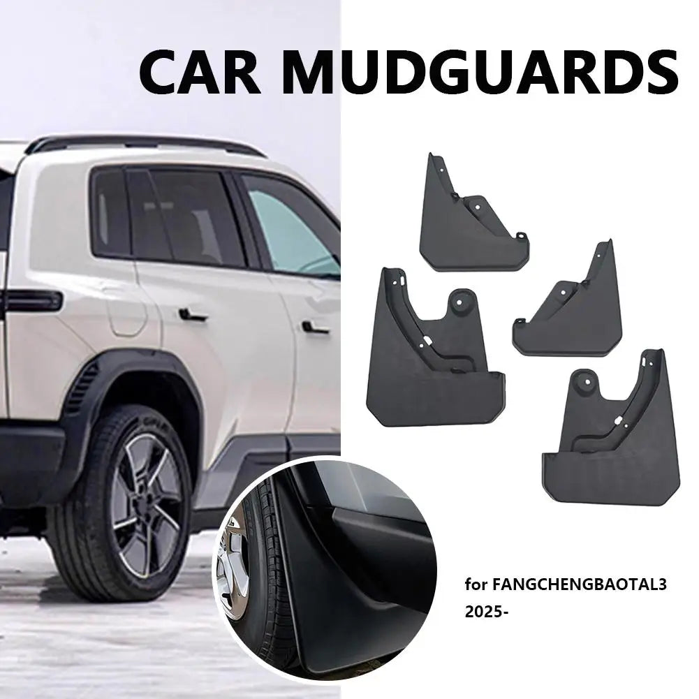 BYD Leopard Titanium 3 2025 Mud Flaps – Front & Rear Set of 4 Mud Flap Set Oasis Select