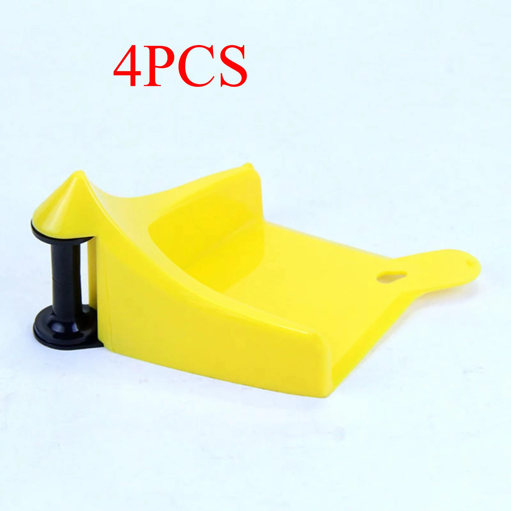 Universal Car Washing Water Pipe Car Hose Slide Tire Wedge Wash Tube Anti Pinch Tools Portable Tire Wedge Auto Detailing Tools Oasis Select Yellow 4PCS