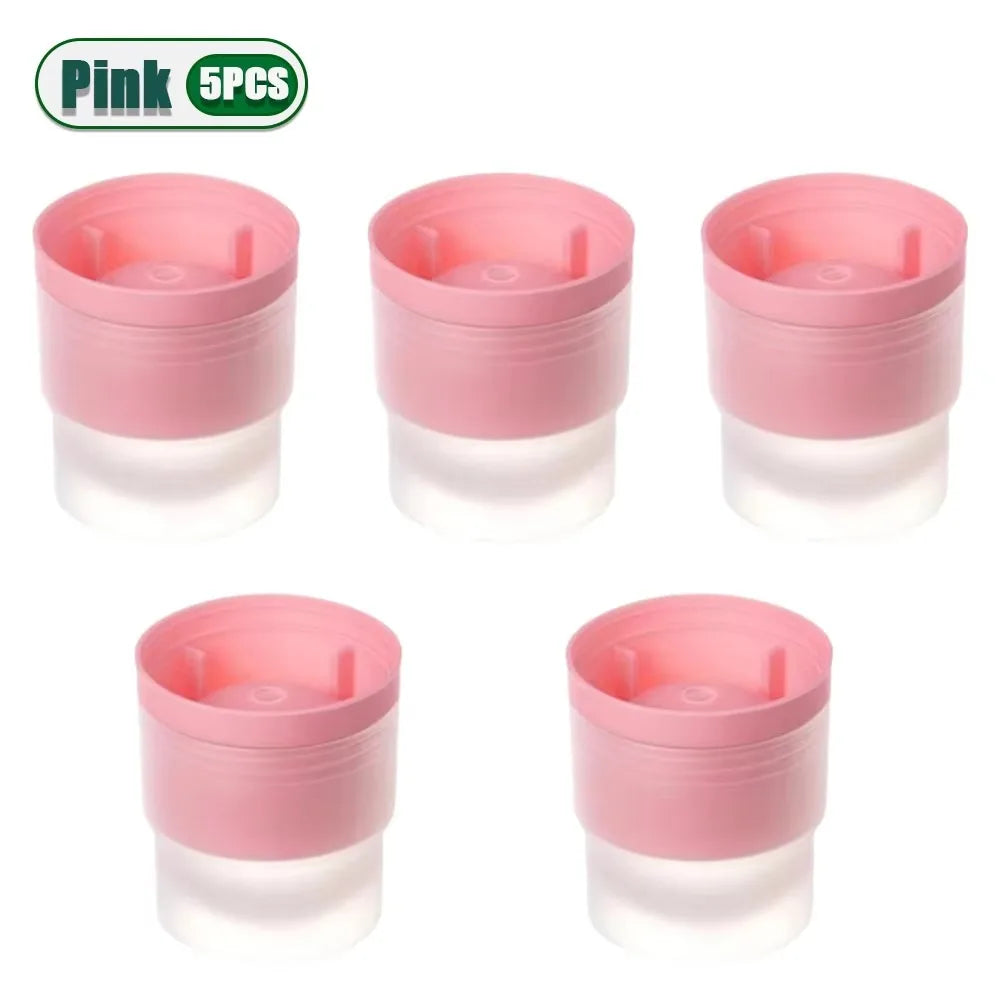 5PCS Large Silicone Ice Ball Mold Easy Demoulding Soft Ice Maker Round Ice Ball Reusable Ice Cube Machine For Whiskey Oasis Select Pink - 5pcs