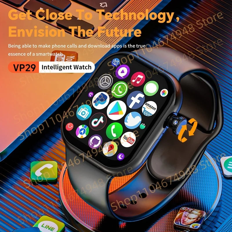 GOLDENSPIKE VP29 4G Smart Watch | GPS, NFC, 180° Camera, SIM