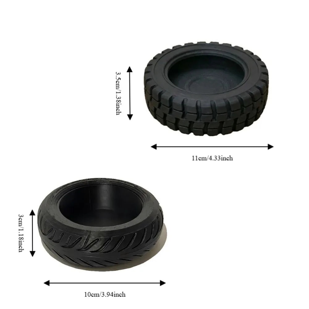 Funny 3D-Printed Mini Tire Storage Tray Multi-Function Ornaments Desktop Organizer Creative Tire-Shaped Storage Box Home Oasis Select