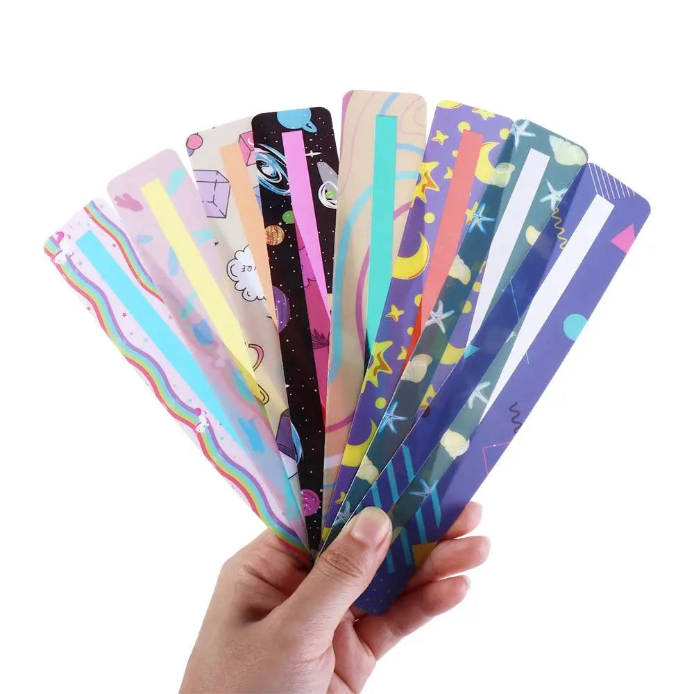 8 Pcs/set Guided Reading Strips Reading Asst Highlighter Strips Highlight OverLays Bookmarks for Children Adult Student Oasis Select