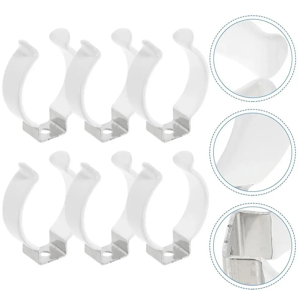 5Pcs Fixing Clips Spring Terry Clip Clamp Holders With Rubber Protection Lamp Tube Clip T3/T4/T5/T6/T7/T8/T9/T10 Base Tool Oasis Select 5Pcs T7
