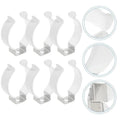 5Pcs Fixing Clips Spring Terry Clip Clamp Holders With Rubber Protection Lamp Tube Clip T3/T4/T5/T6/T7/T8/T9/T10 Base Tool Oasis Select 5Pcs T7
