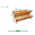 16 grid folding bowl rack, bowl rack, creative bamboo dish rack, household double-layer bowl rack Oasis Select 20 grid bowl rack