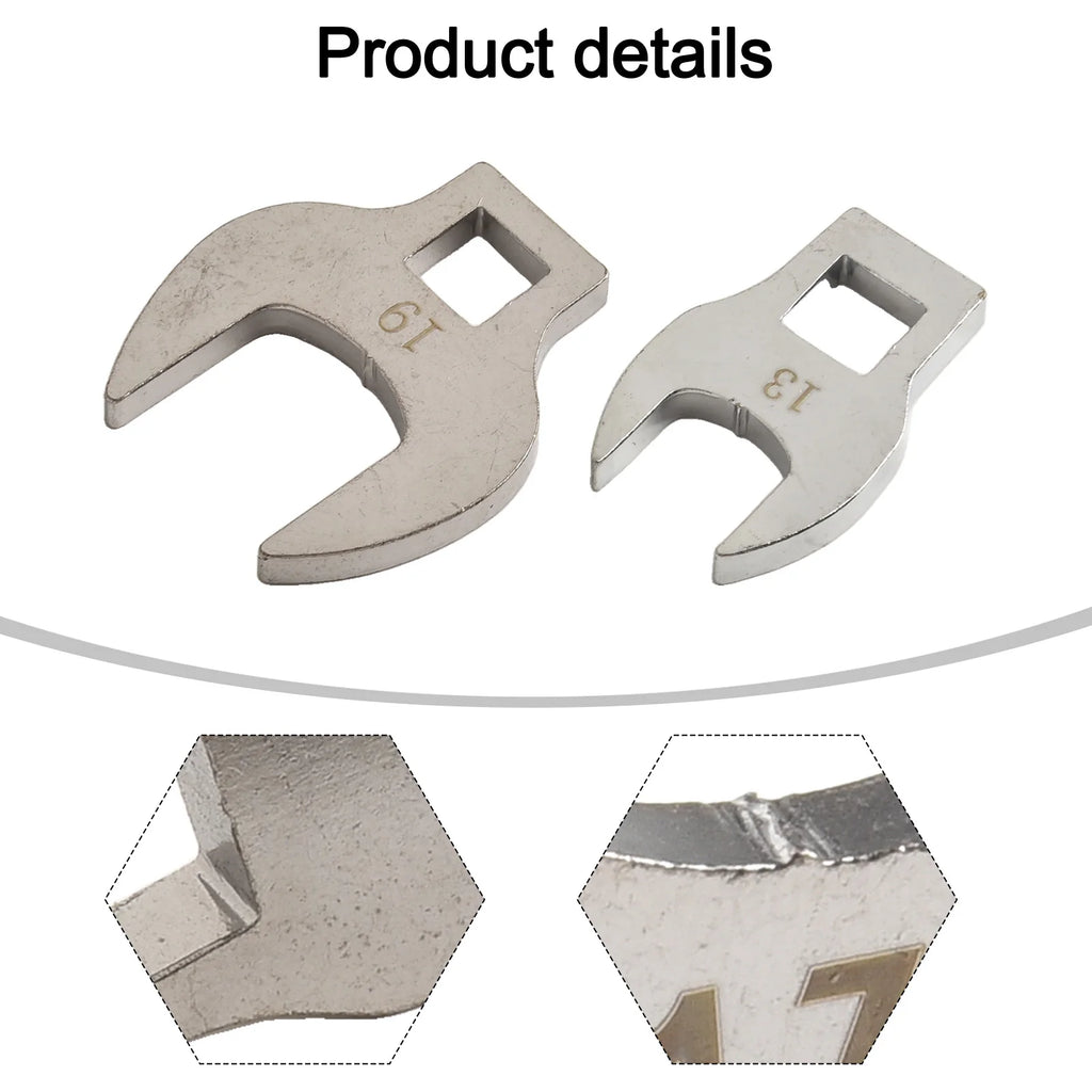 8Pcs 3/8In Drive Crowfoot Wrench 10 To 19mm Metric Foot Open End Spanner Metric Hardware Tool Wrench Oasis Select