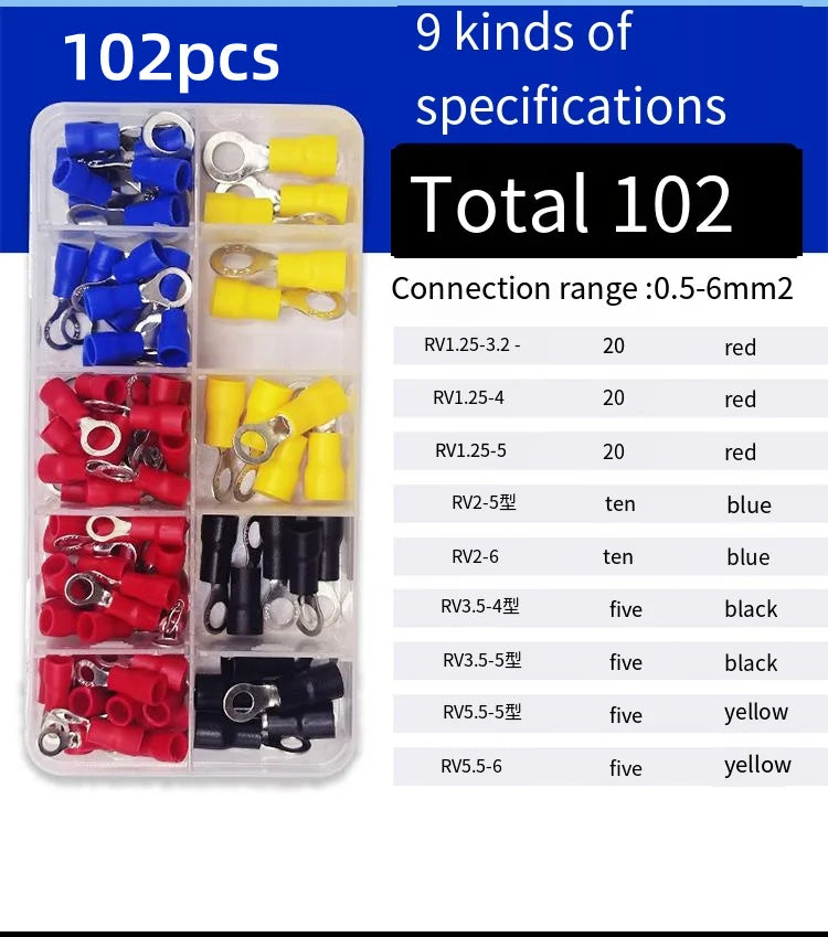 Assorted Crimp Terminal Kit – Spade, Butt & Wire Connectors Crimp Terminal Kit Oasis Select army green