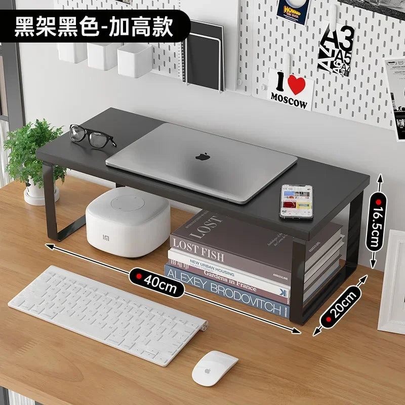 Wood Monitor Stand & Desk Organizer Shelf – 30/40/50cm