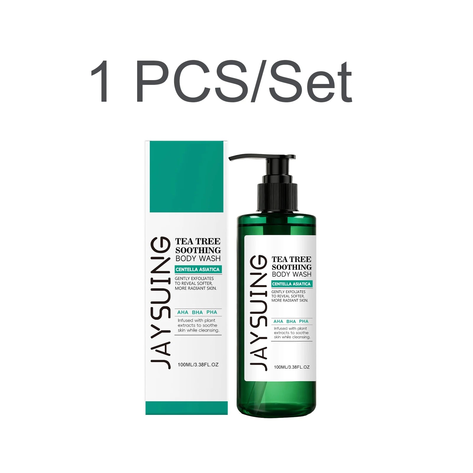 Tea Tree Shower Gel Exfoliating Control Oil Hydrate Lasting Aroma Refreshing Rich Foam Body Wash Soothing Moisturize Bath Lotion Oasis Select 1 PCS