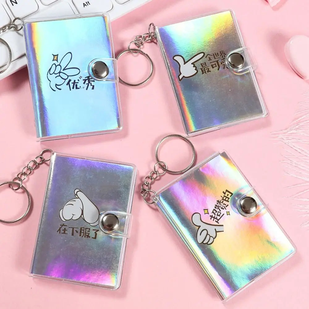 Journal Planner Notebook Keychain Small Book Hanging Mini Notebook Pocket Random Pattern Keychain with Notepad Student Class Oasis Select Laser 1pc