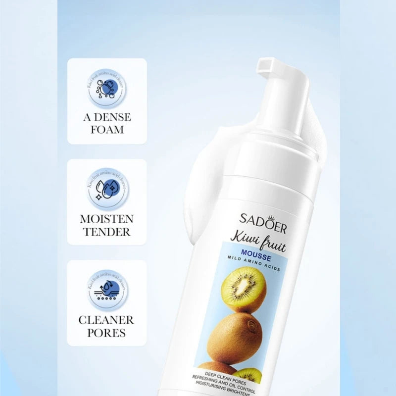 SADOER Kiwi Amino Acid Cleansing Mousse 150ml | Facial Cleanser Facial Cleansing Mousse Oasis Select