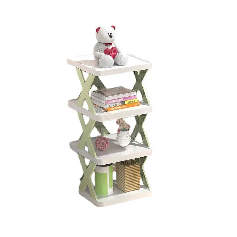 Household Economy Simple Shoe Rack Multi-layer Space Saving Free Installation of Dustproof Folding Plastic Shoe Storage Rack Oasis Select