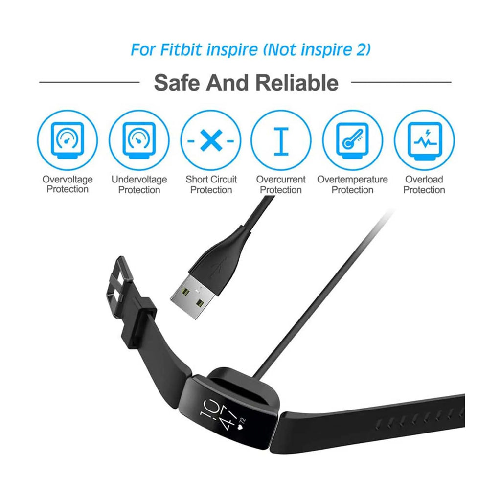 Fitbit Inspire HR, Inspire & Ace 2 Replacement USB Charger Cable Smartwatch Charger Cable Oasis Select