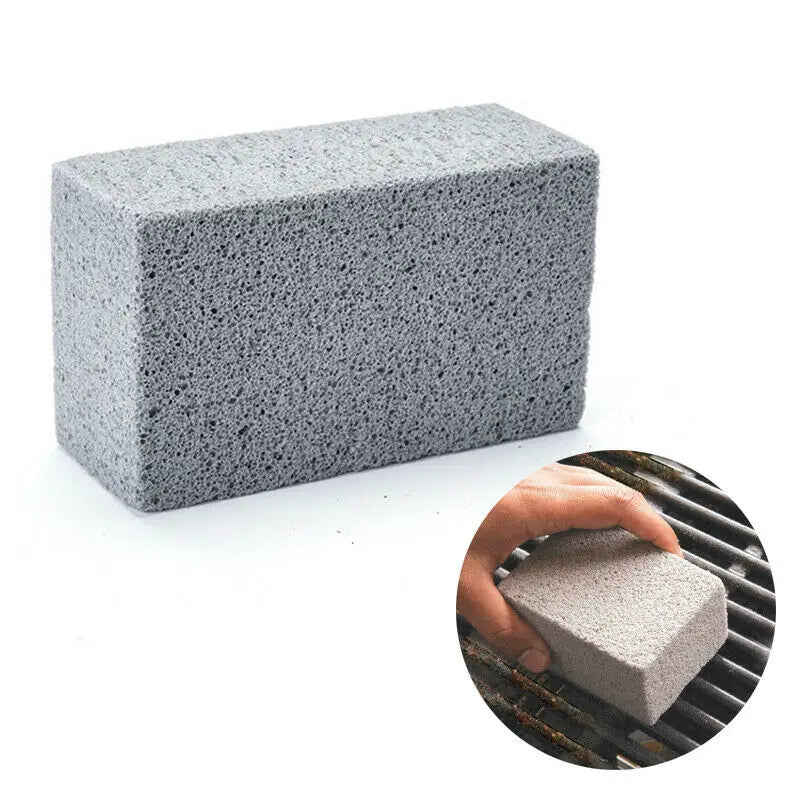 1pc BBQ Grill Cleaning Brush Brick Block Barbecue Cleaning Stone Pumice Brick For Barbecue Rack Outdoor Kitchen BBQ Tools Oasis Select