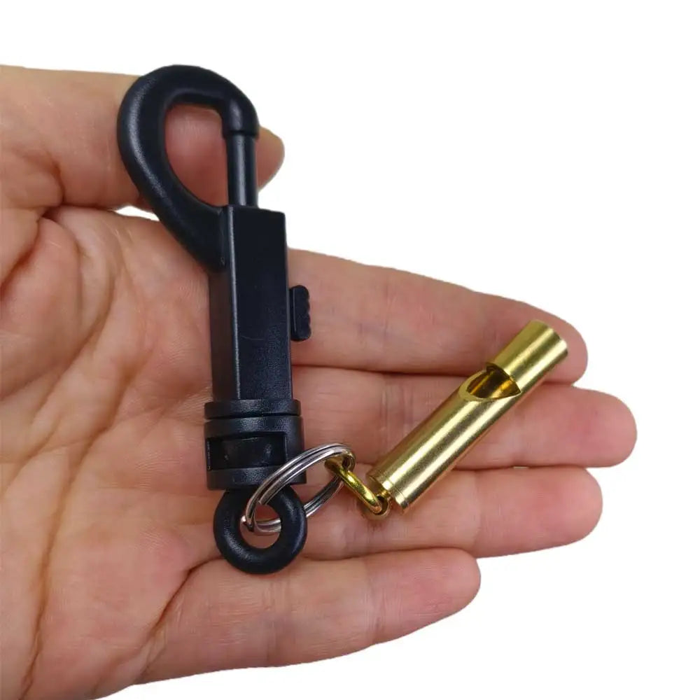 Outdoor Sports Backpack Emergency Whistle with Snap Hook for Camping Hiking Kayak Marine Boat Oasis Select