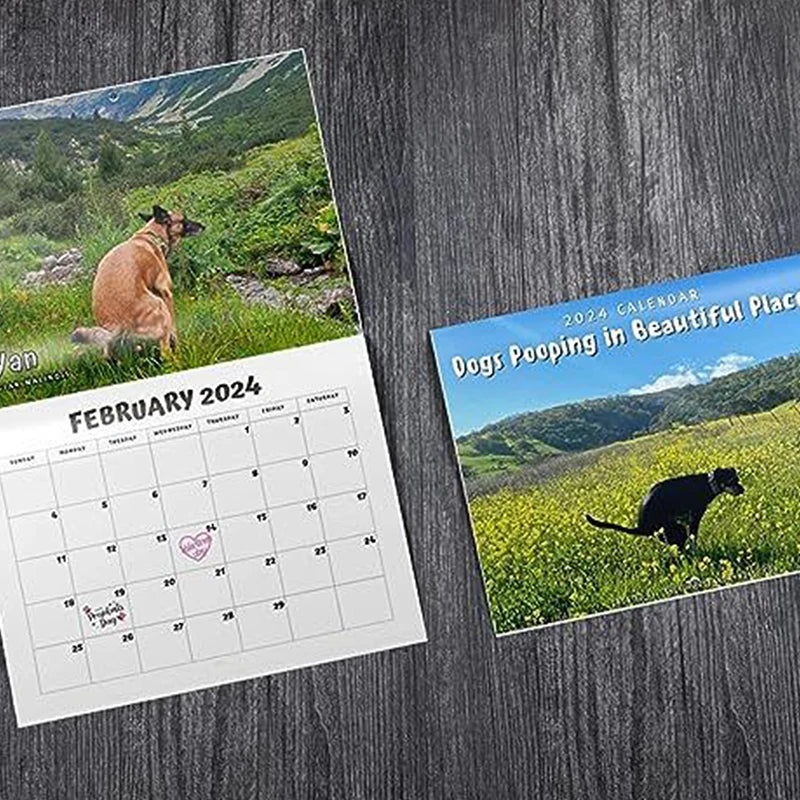 Funny Dog 2024 Wall Calendar – Humorous Pet Lover Gift Novelty Wall Calendar Oasis Select