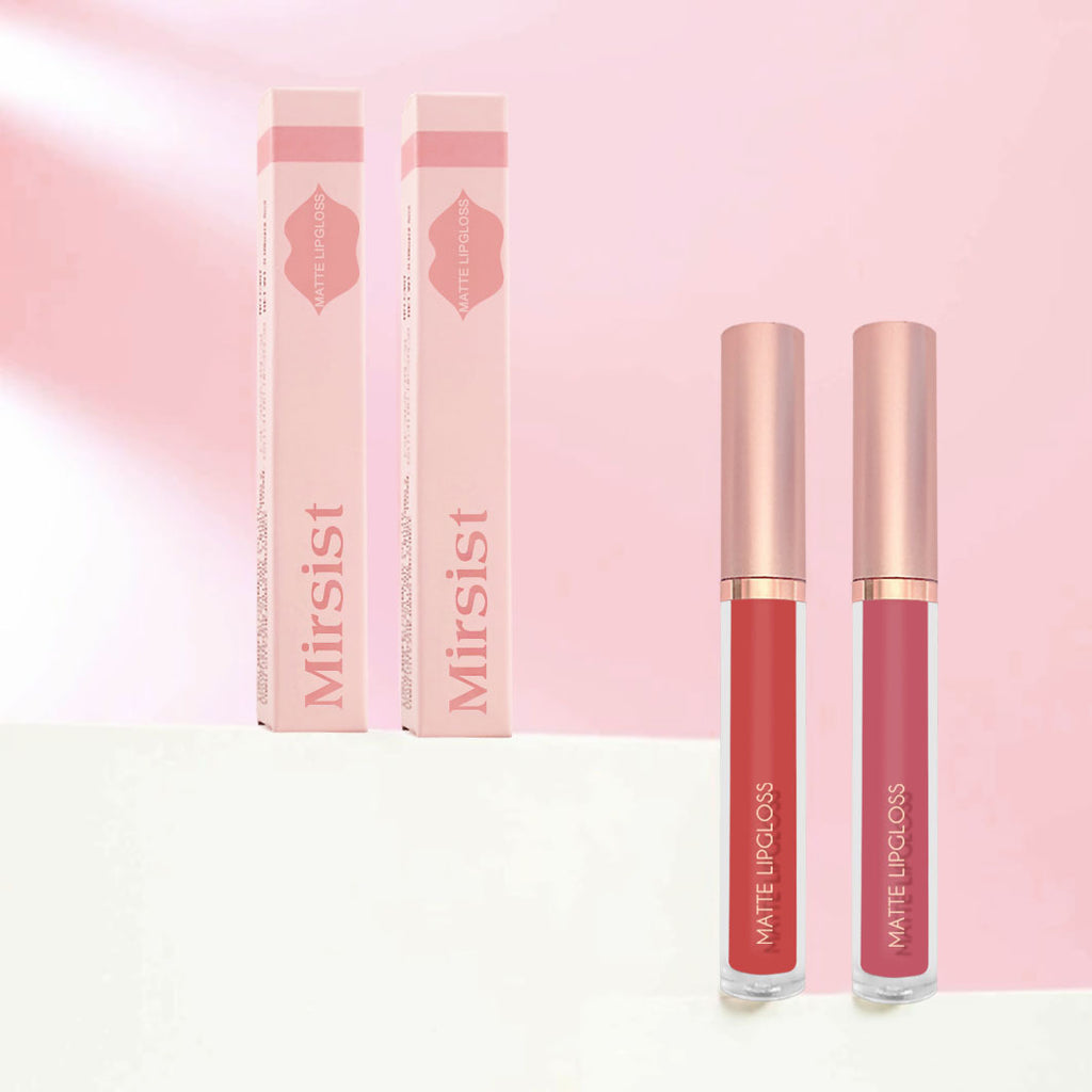 12-Color Matte Lip Gloss Set – Nude & Bold Shades Matte Lip Gloss Set Oasis Select