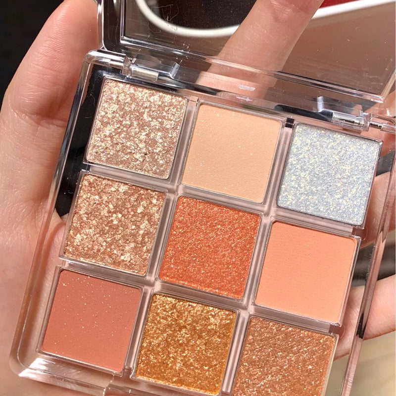 DIKALU Sunset Glow 9-Color Eyeshadow Palette | Matte & Shimmer Eyeshadow Palette Oasis Select