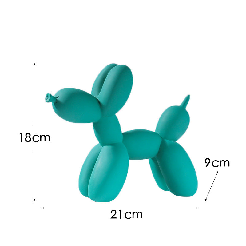 Colorful Balloon Dog Figurine | European Water Transfer Art Decor