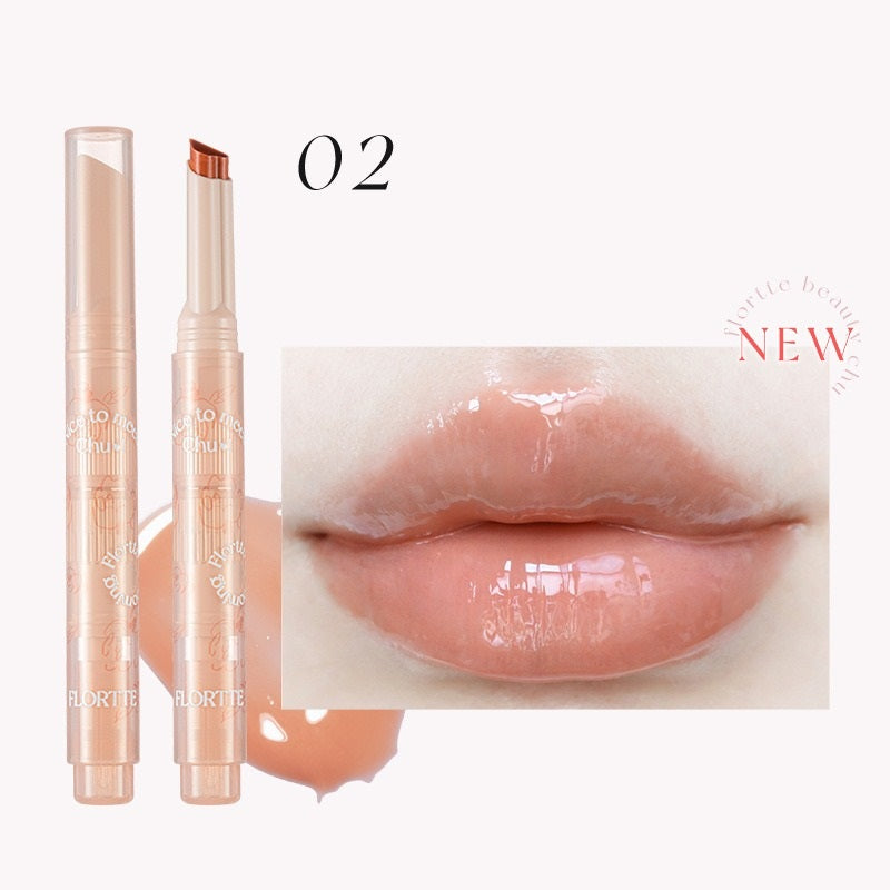 FLORTTE First Kiss Love Stick Lipstick Pen with Mirror Lipstick Pen Oasis Select 02