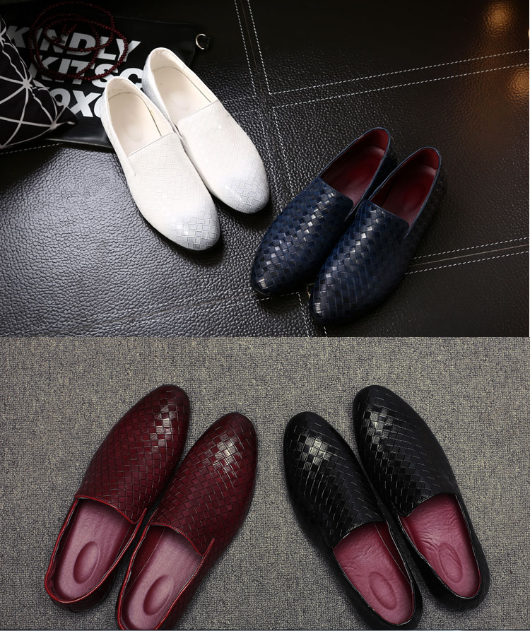 British Men's Leather Loafers | Pointed Toe Microfiber Shoes Men's Leather Loafers Oasis Select