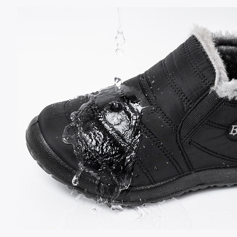 Waterproof Men's Winter Snow Boots – Fleece-Lined Big Size Winter Snow Boots Oasis Select