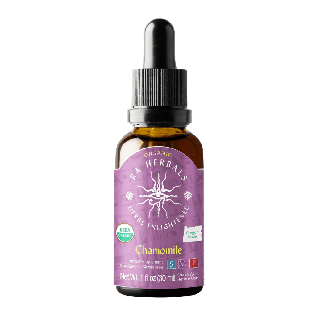Organic Chamomile Tincture | Ra Herbals Herbal Supplement Herbal Tincture Oasis Select