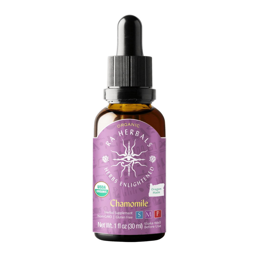 Organic Chamomile Tincture | Ra Herbals Herbal Supplement Herbal Tincture Oasis Select
