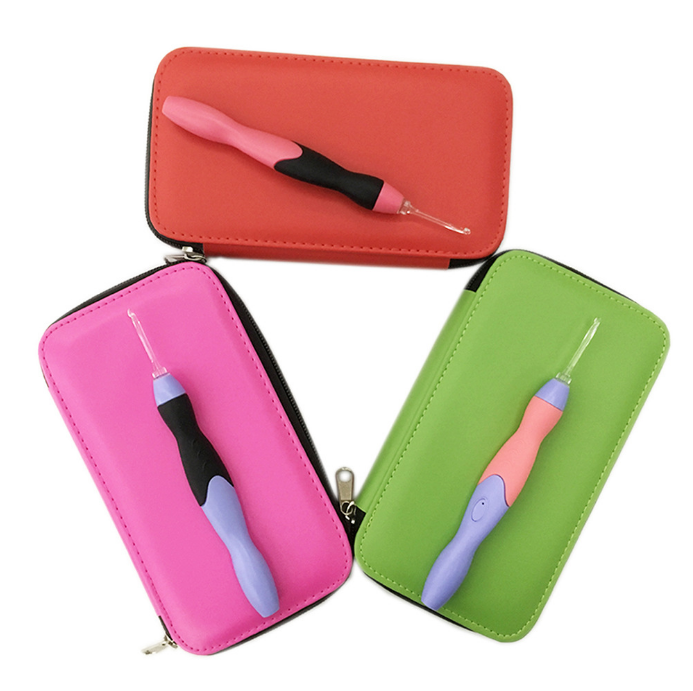 USB Rechargeable Light-Up Crochet Hook Set – 4 Colors Crochet Hook Set Oasis Select