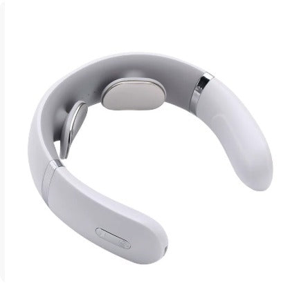 Rechargeable Pulse Neck Massager with Hot Compress | USB Neck Massager Oasis Select Pink - Voice version Average