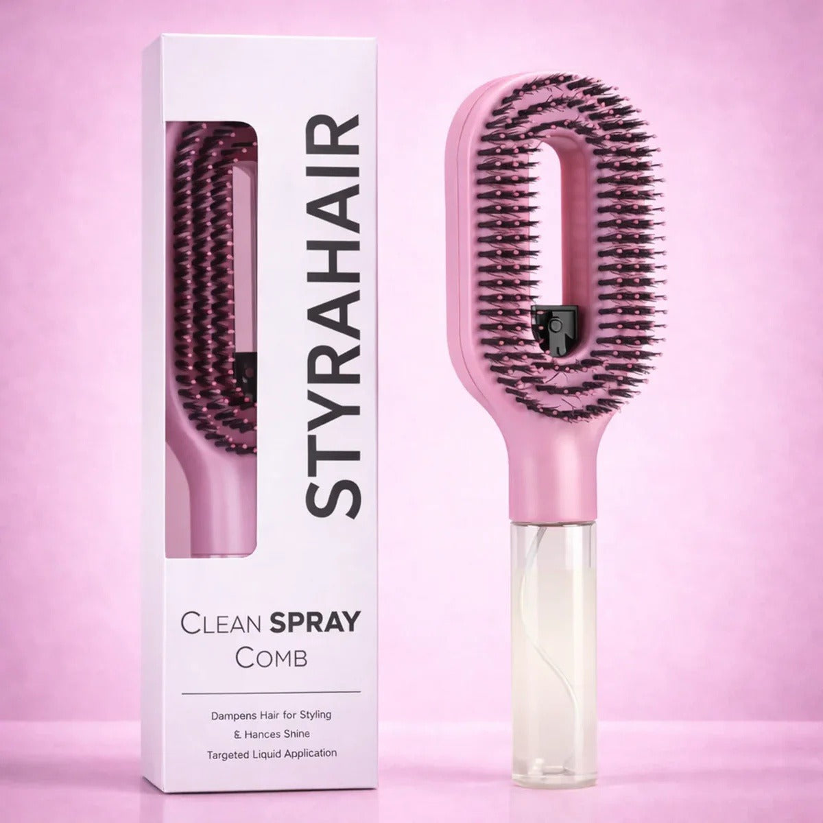 Sleek Hair Spray Comb – Tame Flyaways, 7 Colors | Oasis Select Hair Styling Tool Oasis Select Pink One Size