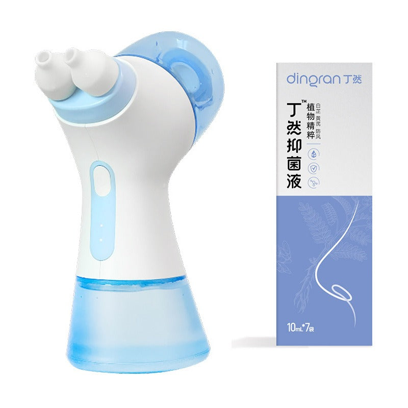 Electric Nasal Irrigator – Adjustable Pulse Saline Rinse System Nasal Irrigator Oasis Select