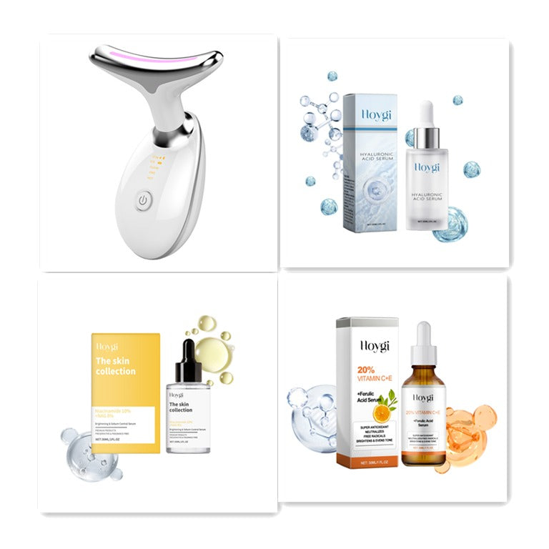 EMS Neck Lifting Massager with LED Photon Therapy | Oasis Select Neck Beauty Device Oasis Select