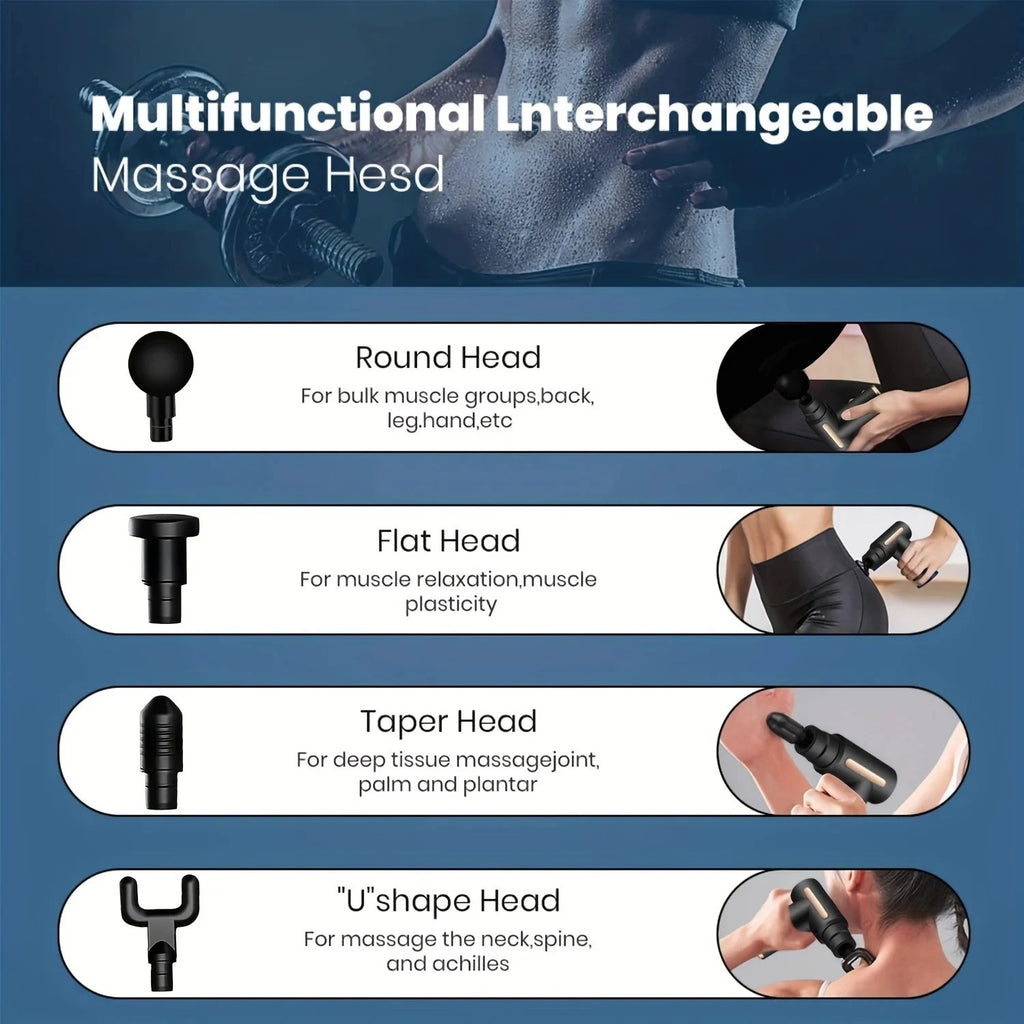 Deep Muscle Massage Gun – Quiet, Compact & Portable Percussion Massage Gun Oasis Select