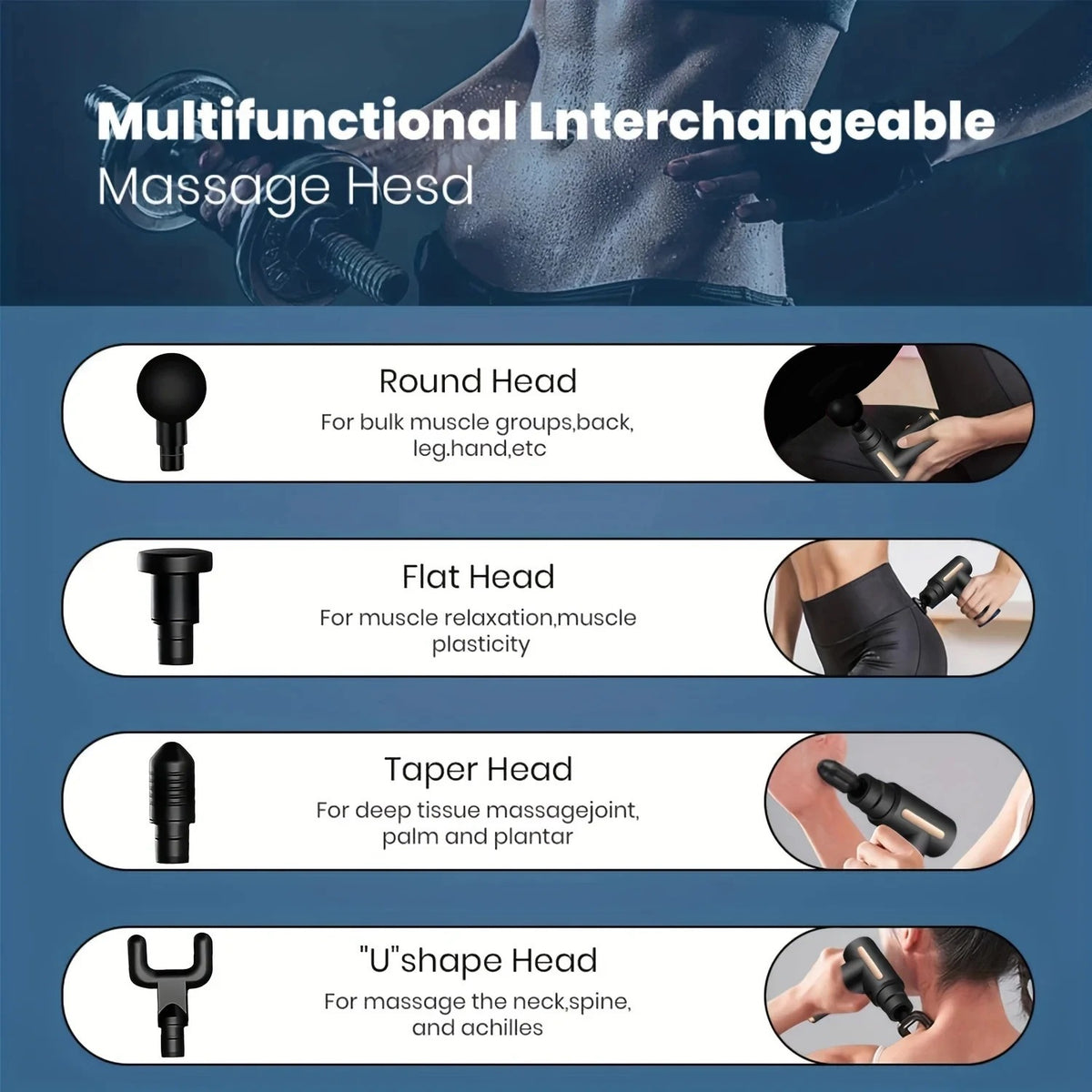 Deep Muscle Massage Gun – Quiet, Compact & Portable Percussion Massage Gun Oasis Select