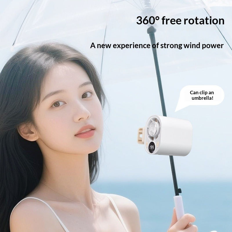 USB Rechargeable Outdoor Clip Fan – Ice-Pack Cooling Portable Clip Fan Oasis Select