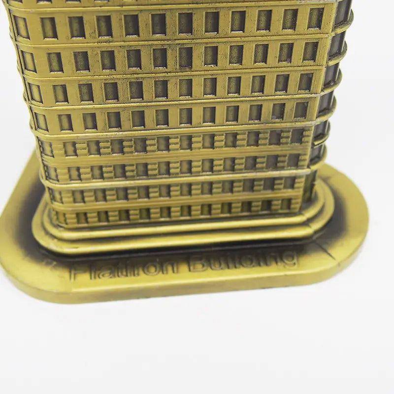 Flatiron Building Metal Model – Bronze Alloy Landmark Figurine Landmark Metal Figurine Oasis Select