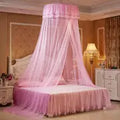 Round Ceiling Mosquito Net with Butterfly Decor – 6 Colors Bed Canopy Net Oasis Select Pink