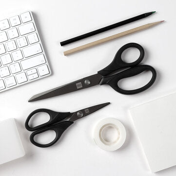 Titanium-Plated Black Scissors Sharp Set – 2 Pairs Scissors Set Oasis Select