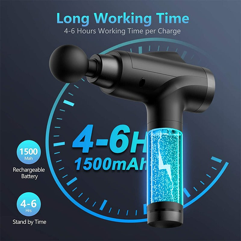 LCD Electric Massage Gun – Handheld Muscle Recovery Tool Electric Massage Gun Oasis Select