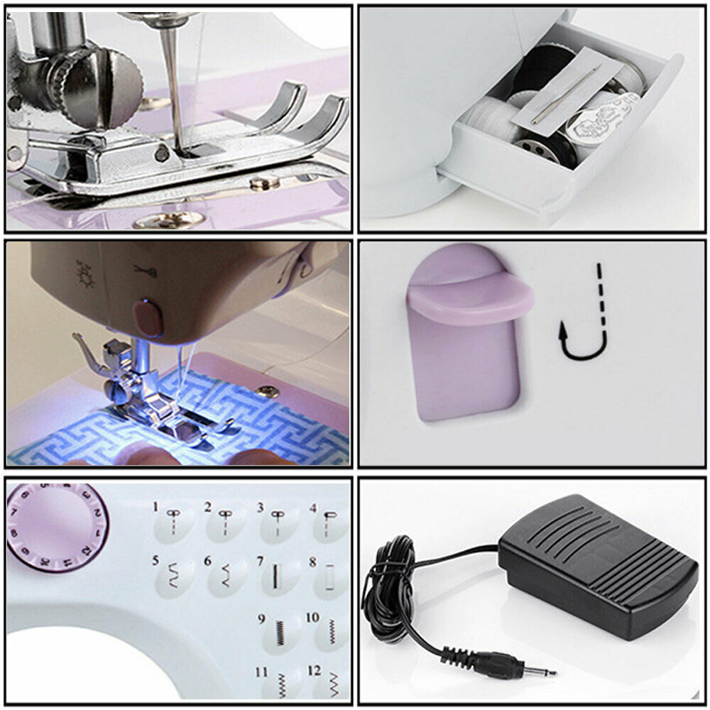 Electric Sewing Machine for Beginners – 12 Stitches, Adj. Speed Electric Sewing Machine Oasis Select