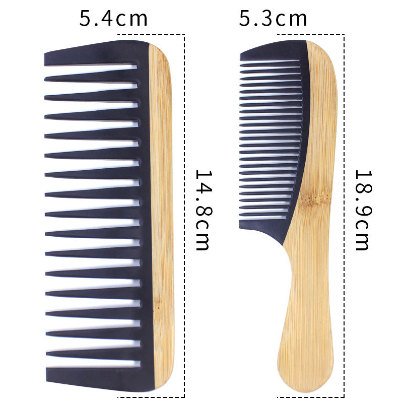 Natural Bamboo Hair Comb – Anti-Static Wooden Comb for Women Bamboo Hair Comb Oasis Select