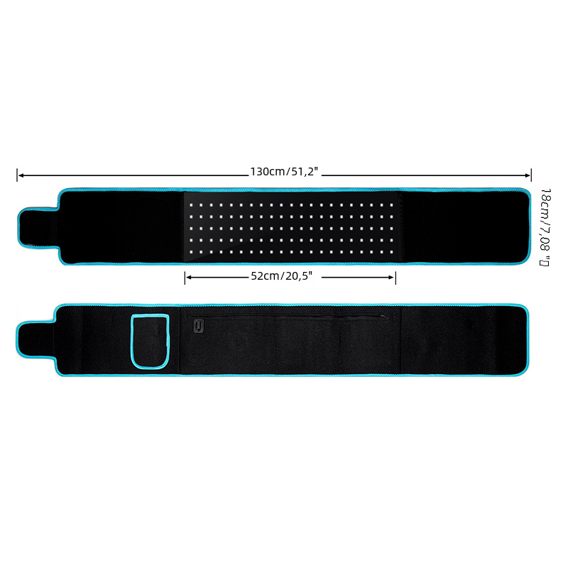 Red Light Infrared Therapy Waist Belt – 660nm & 850nm Light Therapy Belt Oasis Select