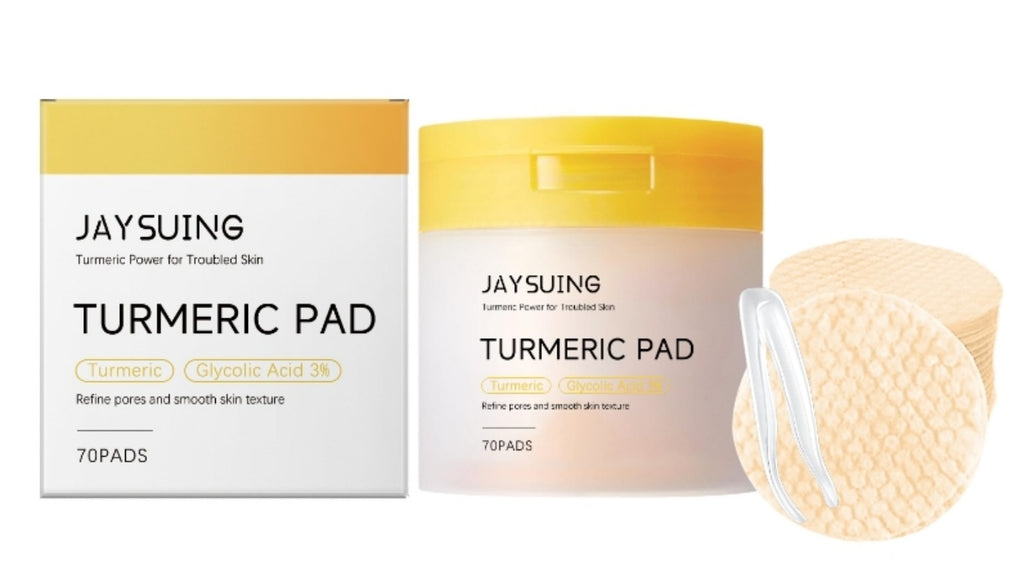 Turmeric Pore Cleaning Cotton Pads – 70ct with Tweezers Facial Cleansing Pads Oasis Select