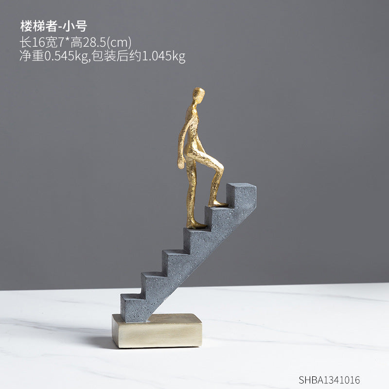 Nordic Abstract Staircase Figurine | Luxury Home Décor Sculpture Decorative Figurine Oasis Select Small Staircase / Refer to Options Chart