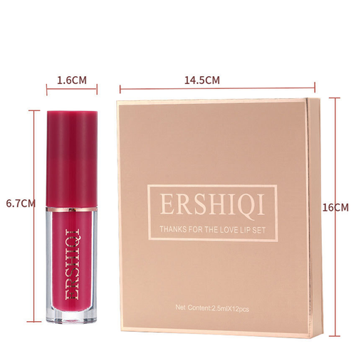 12-Piece Velvet Matte Moisturizing Lipstick Gift Set Lipstick Gift Set Oasis Select