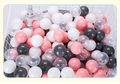 Macaron Color Ball Pit Balls – 100 Eco-Friendly 7cm Play Balls Ball Pit Balls Oasis Select Pink white gray Transparent 100pcs